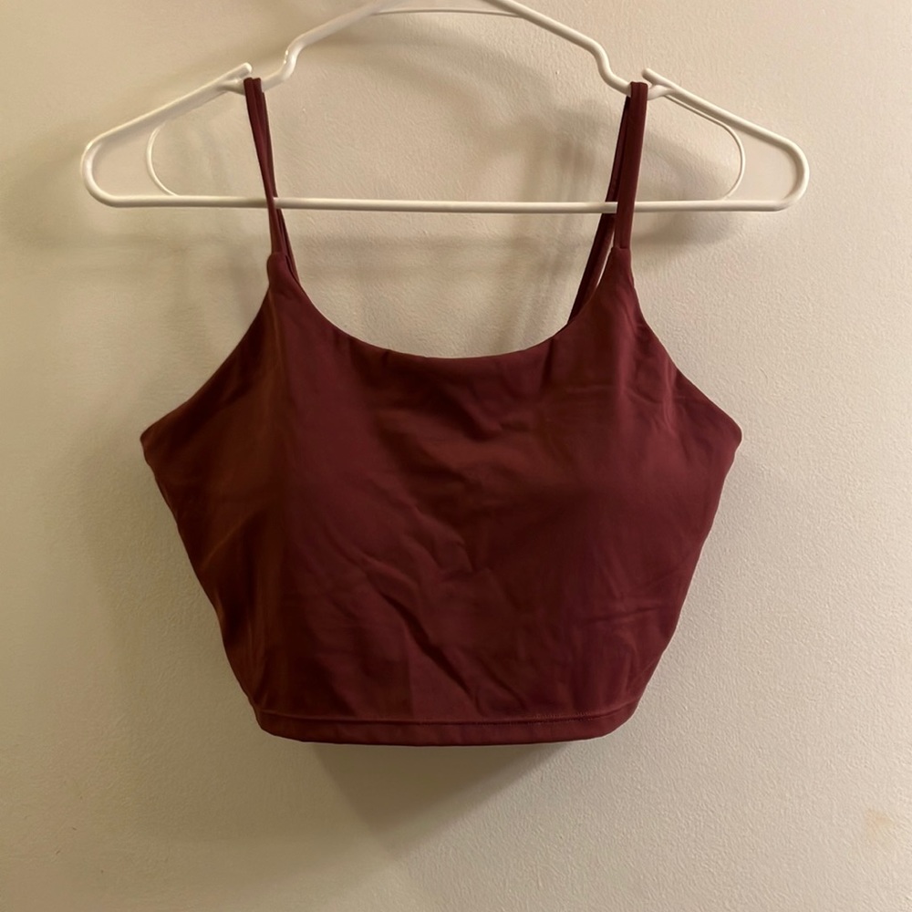 Medium Plum Crop strap Camisole